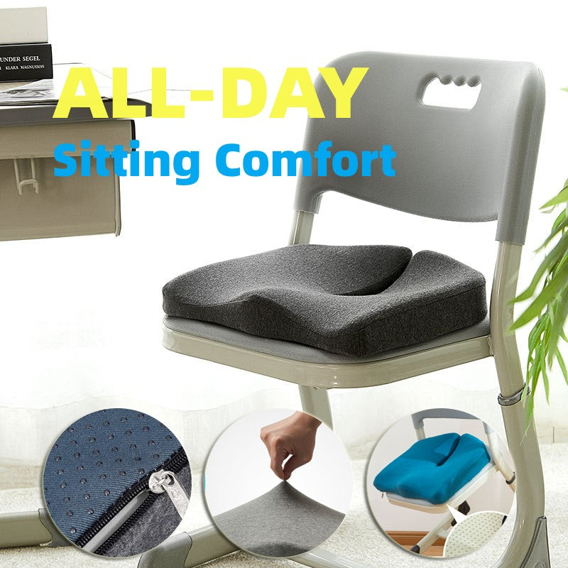 Cojín de asiento para aliviar la presión y almohada Lumbar para aliviar la espalda, cojín transpirable para las pompas, almohadillas antideslizantes para sillas de oficina resistentes al desgaste