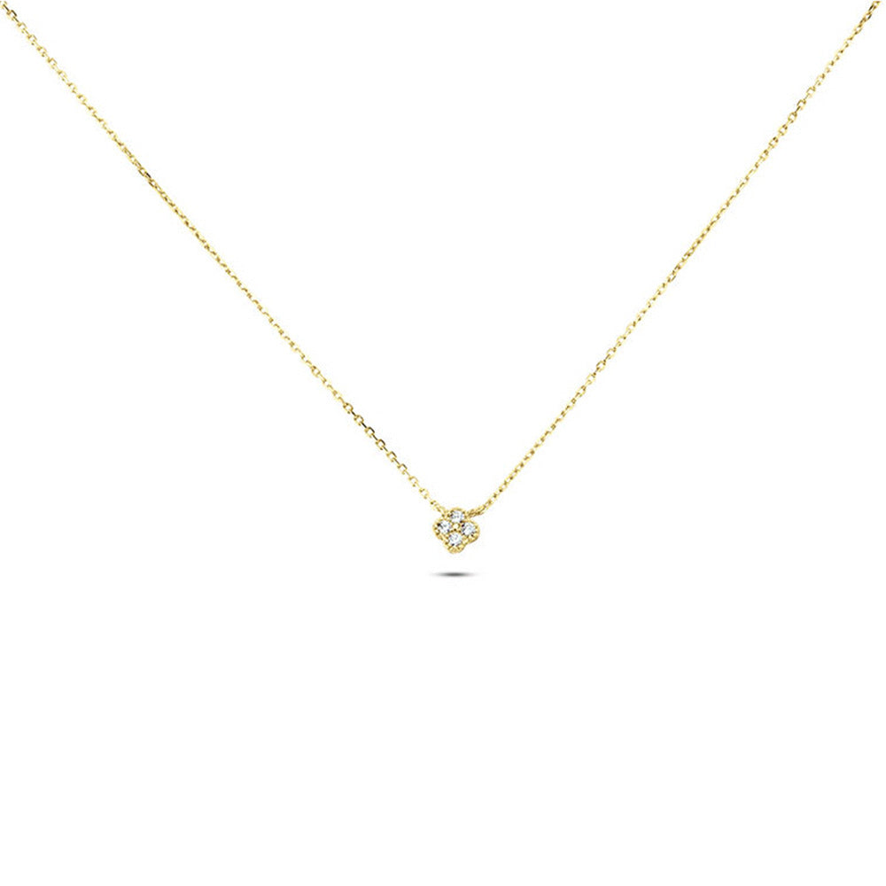 Cadena corta con diseño delicado con un dije de piedra