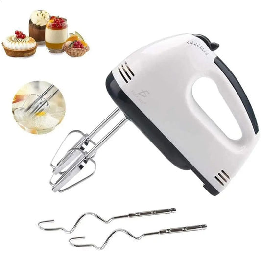 Batidora de Mano 7 Velocidades 260W | Mezcla, Amasa y Bate sin Esfuerzo
