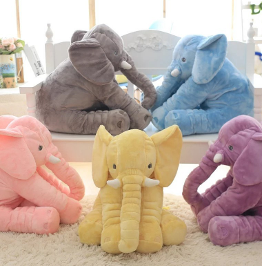 Almohada con Relleno De Elefante Para Dormir Confort Para Bebé 100% algodón de máxima calidad