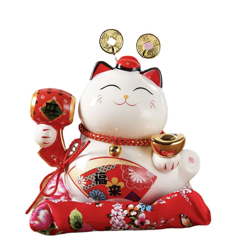 Lucky Cat Alcancía Decorativa | Fortuna, Éxito y Buena Energía