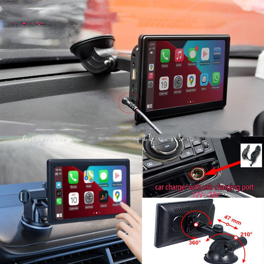 Pantalla inteligente portátil IPS para coche, GPS, pantalla de proyección inalámbrica, Carplay, Android AUTO