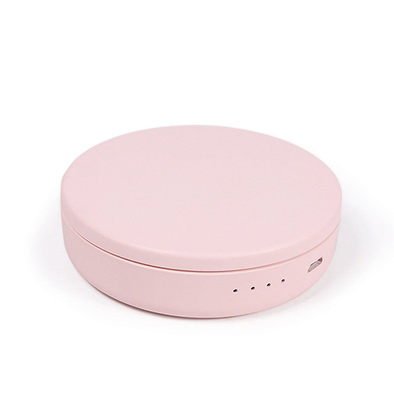 Espejo de maquillaje de doble cara con luz LED recargable