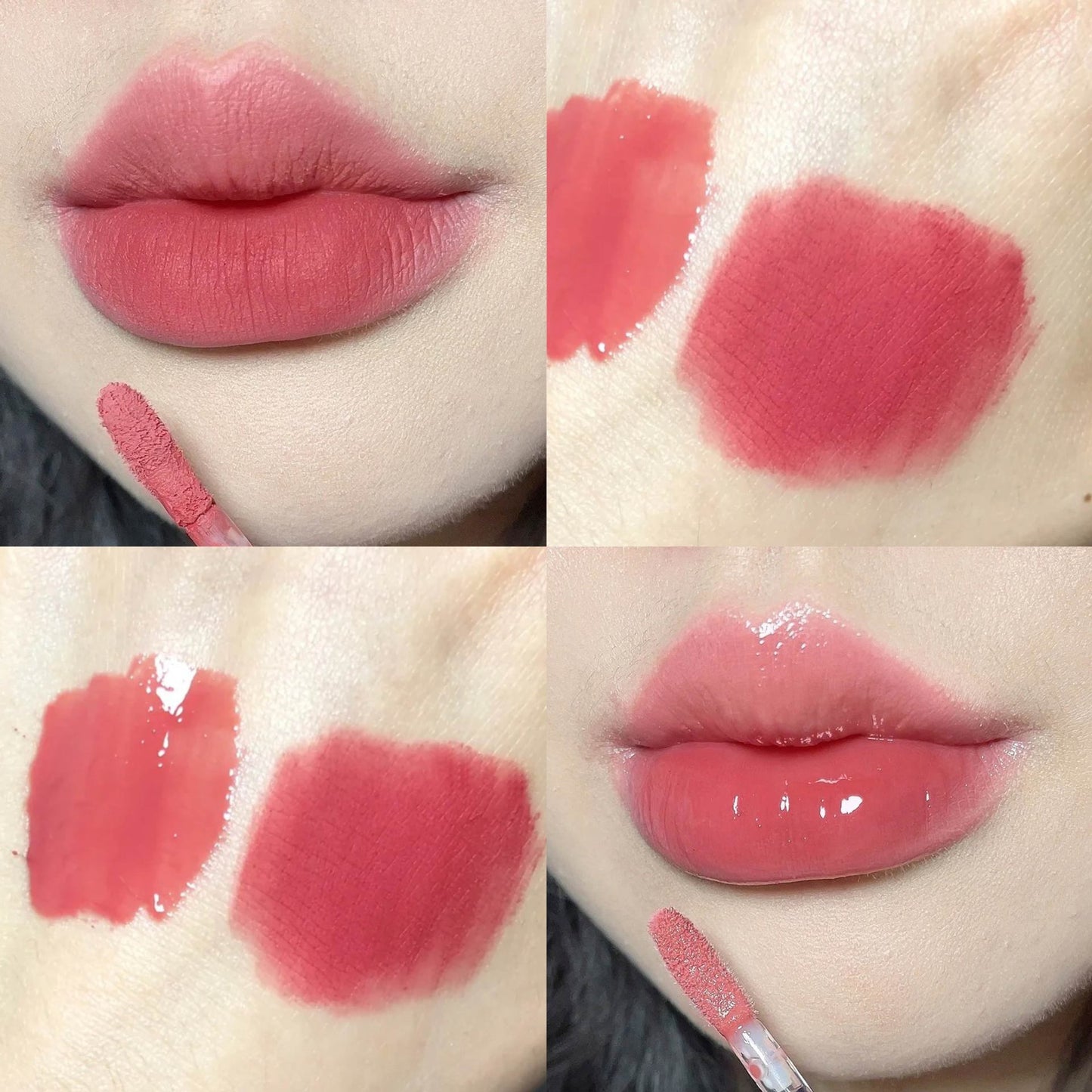 bálsamo de labios de doble punta, hidratante simple y duradera