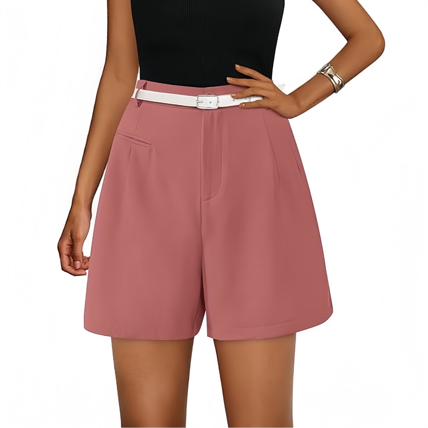Shorts de Cintura Alta y Pierna Ancha | Elegancia Casual