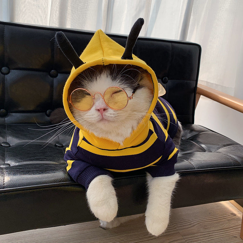 Sudadera de Invierno para Perros Estilo Abeja 🐶🐝 – Abrigo Suave y Divertido
