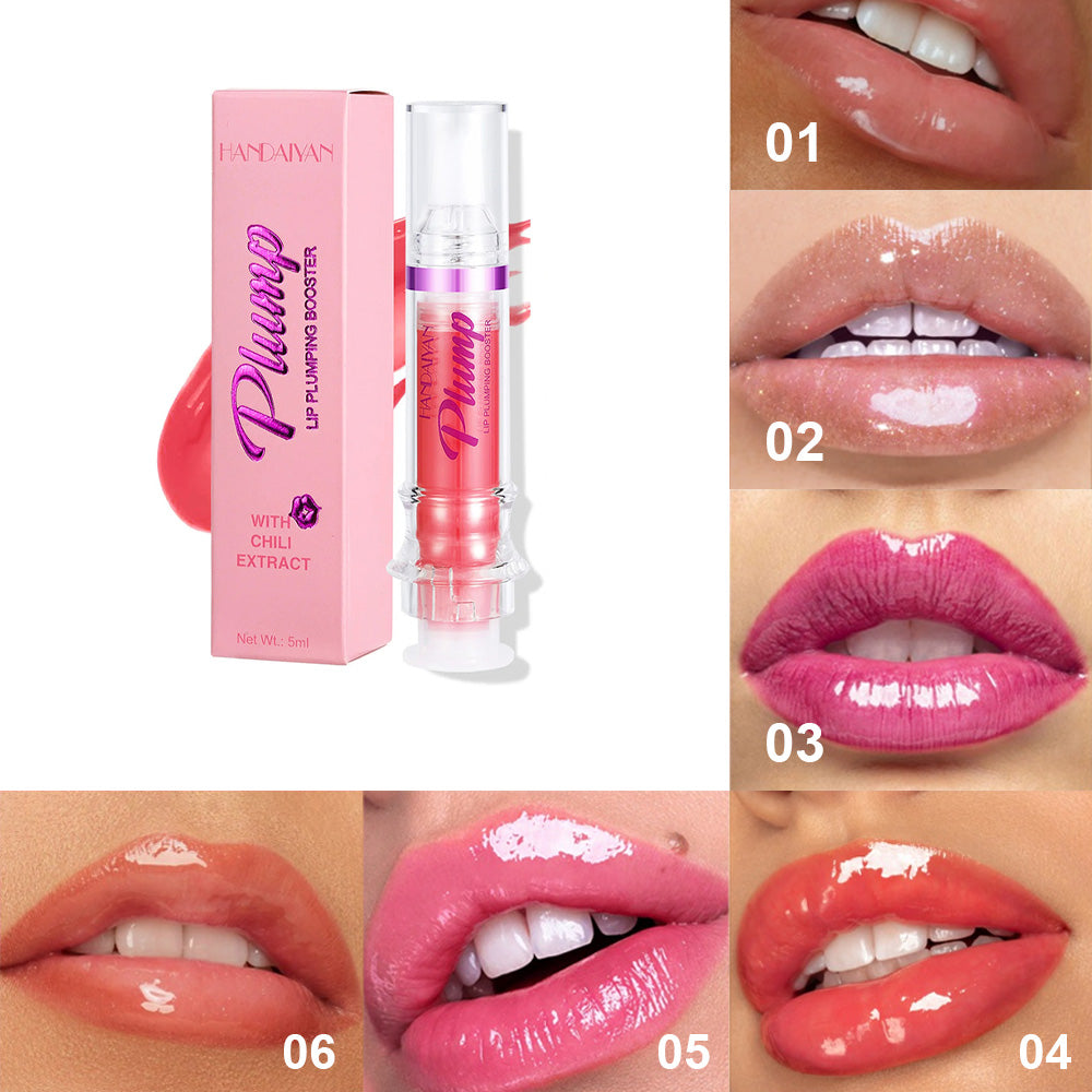 Nuevo tubo de labios rico bálsamo, Color ligeramente brilloso, labios de miel, espejo de cristal, labios, lápiz labial líquido con espejo