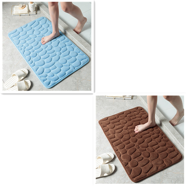 Alfombra de Baño Efecto Piedra 3D — Ultra Suave, Antideslizante y Súper Absorbente