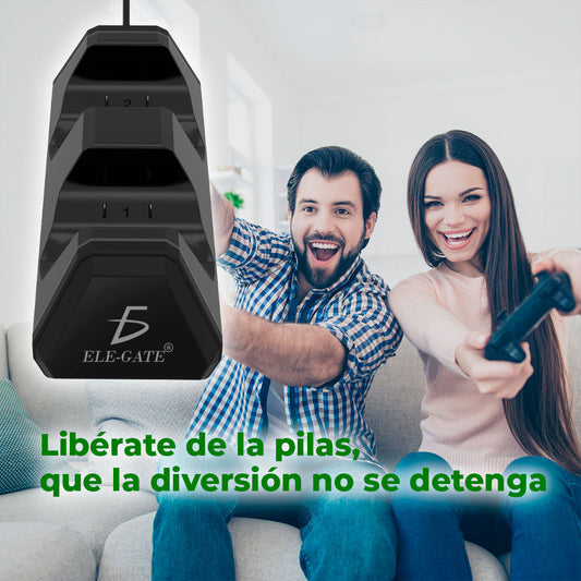Base Cargadora para Mandos Inalámbricos | Compatible Xbox y PlayStation