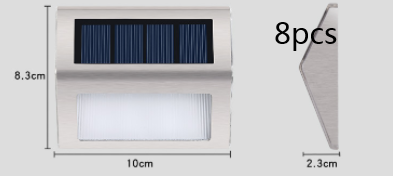 Luz solar para  escalera del pasillo, del patio, de jardines, en acero inoxidable para exteriores