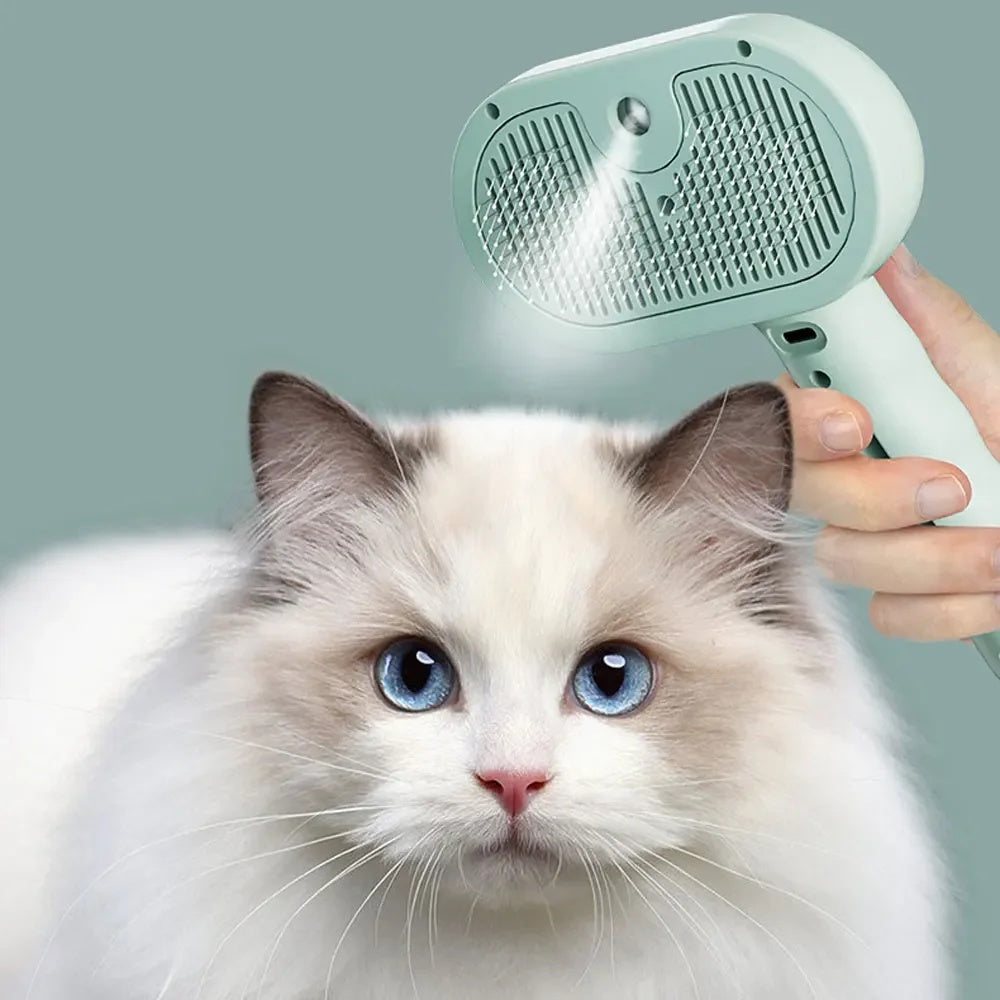 Cepillo con Rociador para Perros y Gatos –  Cepillo para el Cuidado Profesional en Casa