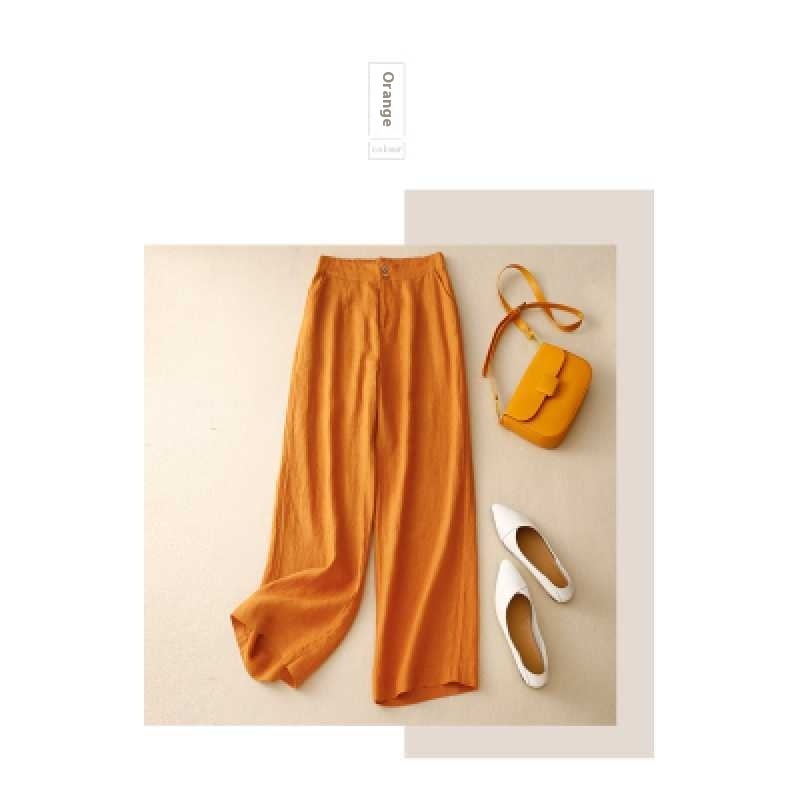 Pantalón de Lino Pierna Ancha | Ligero, Elegante y Combinable, 100% lino natural