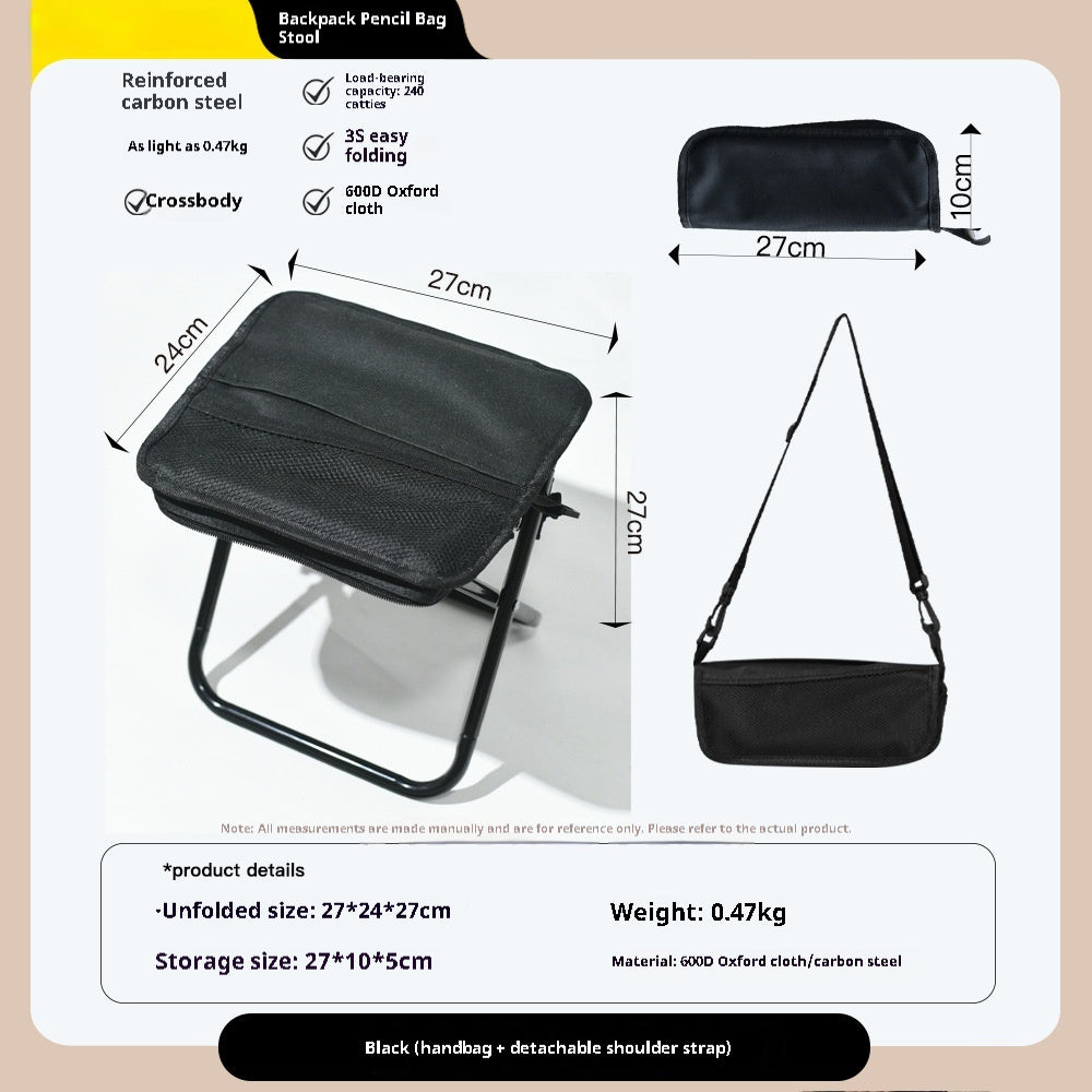 Bolsa con Silla Plegable – ¡Asiento Rápido y Práctico Donde Estés!
