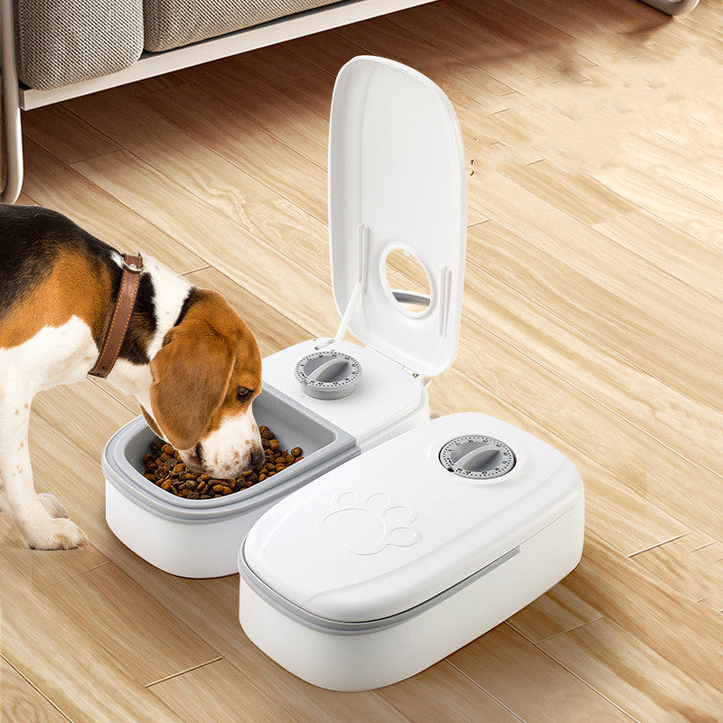 Alimentador automático para mascotas, dispensador de comida inteligente para gatos y perros, temporizador, tazón de acero inoxidable