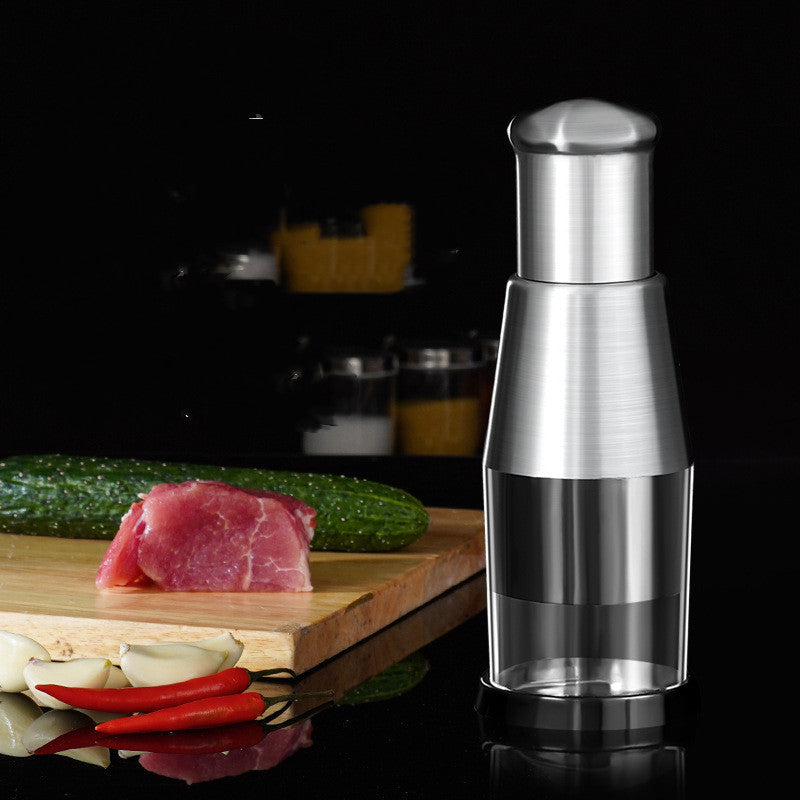 Picador Manual de Ajo y Cebolla – Cuchillas de Acero Inoxidable